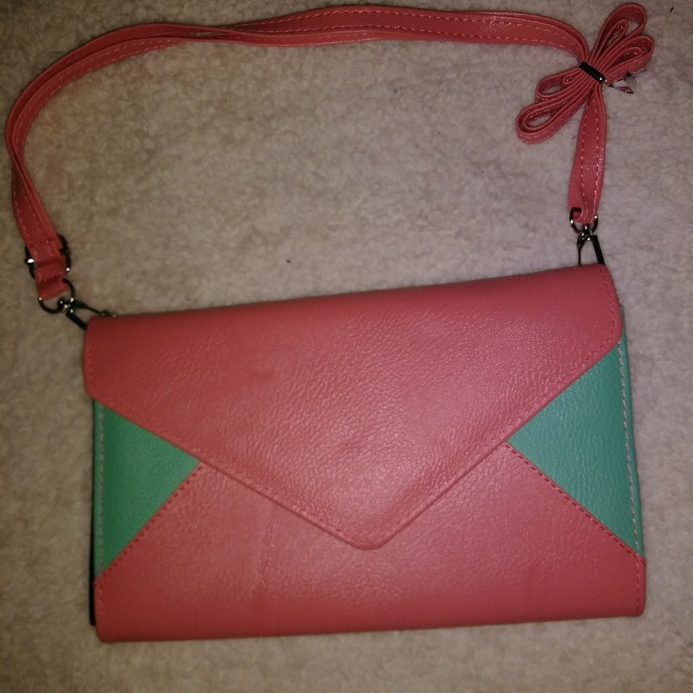 Pink/Green Clutch